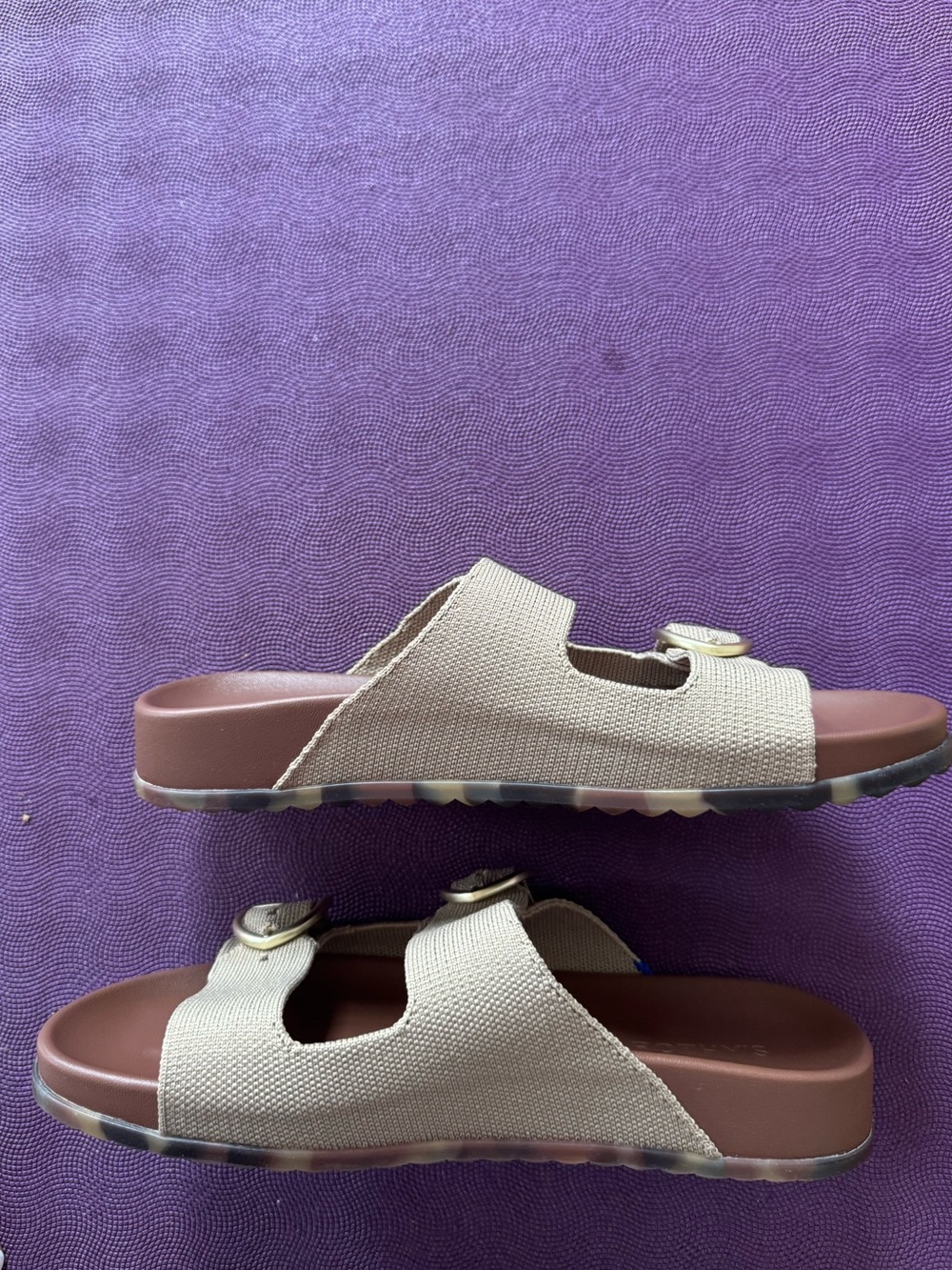 Rothy’s buckle slide sandal in the shade Dune - Picture 10 of 10